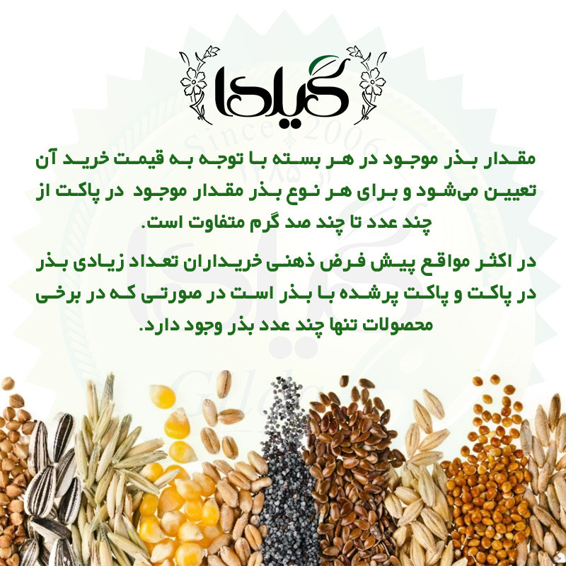 بذر سبزی خوردن گیلدا کد 097 مجموعه 10 عددی