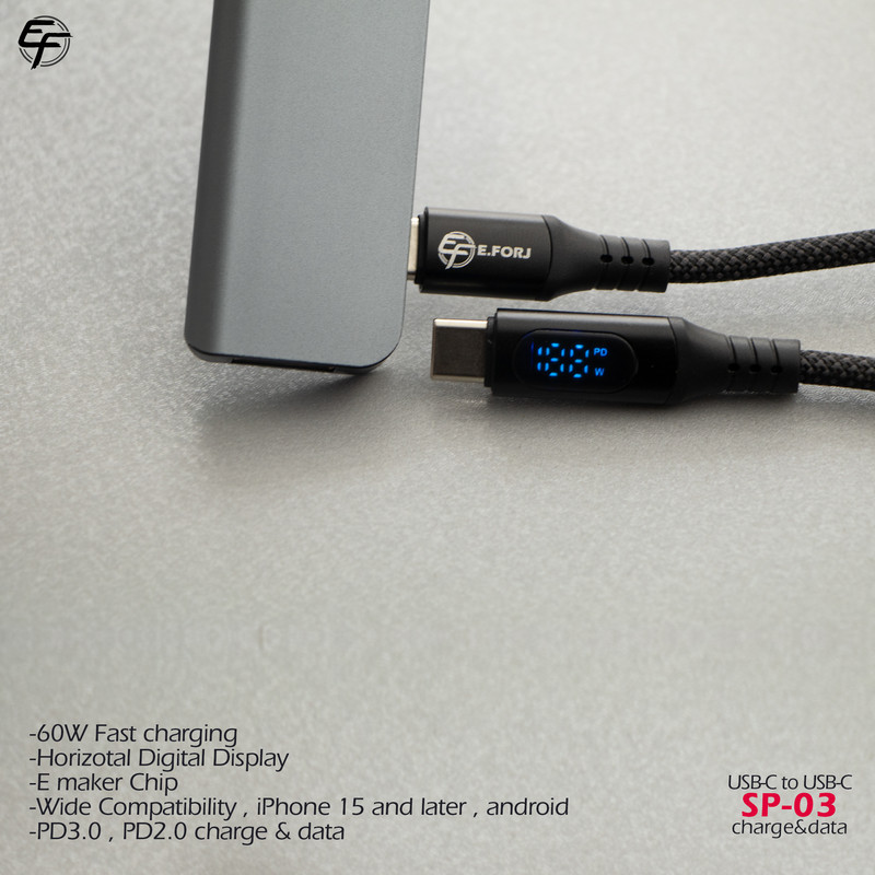 کابل تبدیل USB-C ایفورج مدل SP-03 طول 1 متر