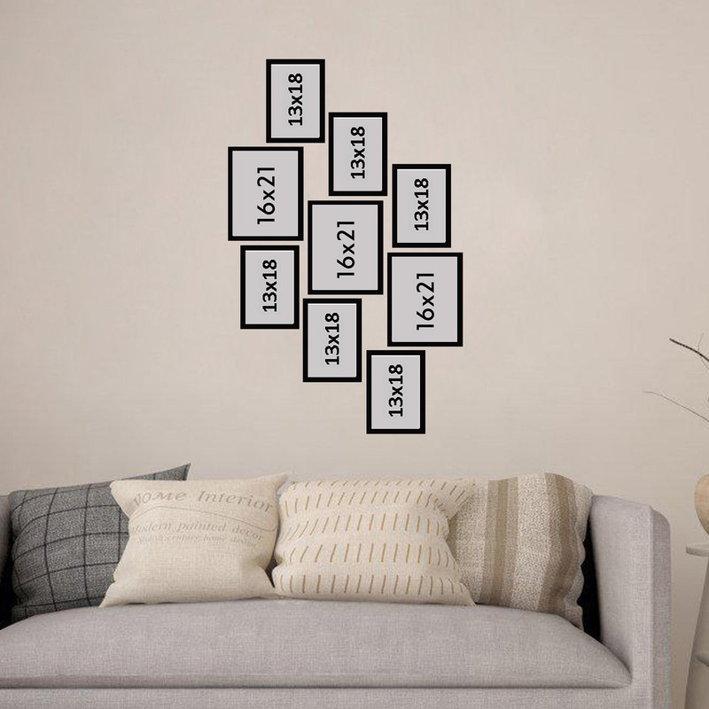 قاب عکس بکلیت مدل 215-136 مجموعه 9 عددی