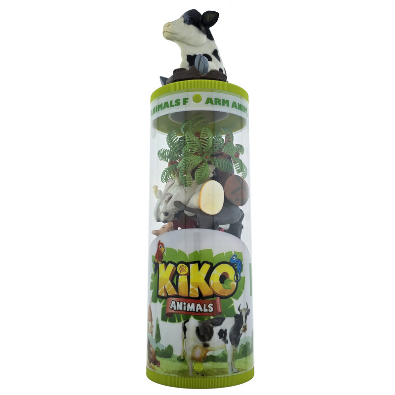 فیگور مدل حیوانات مزرعه کد KIK-003 ارتفاع 5 سانتی‌متر مجموعه 14 عددی