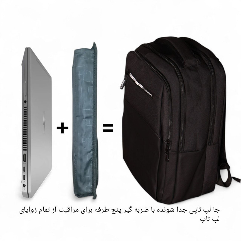 کوله پشتی لپ تاپ مدل L16مناسب برای لپ تاپ تا ۱۶ اینچ