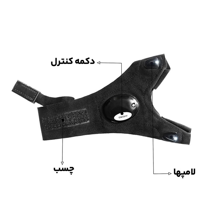 دستکش مدل LED دار Glove بسته 2 عددی