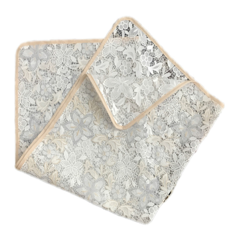 سفره 12 نفره مدل رویال طرح گیپور کد 05 سایز 250×140 سانتی متر