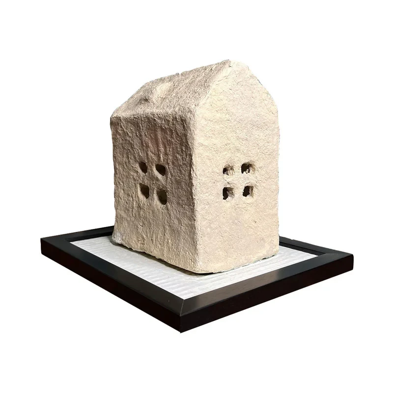 مجسمه پاپیه ماشه طرح خانه