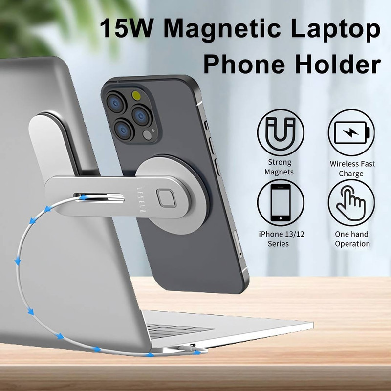 پایه نگهدارنده و شارژر بی سیم گوشی موبایل لِولو مدل MagSafe Wireless Charging