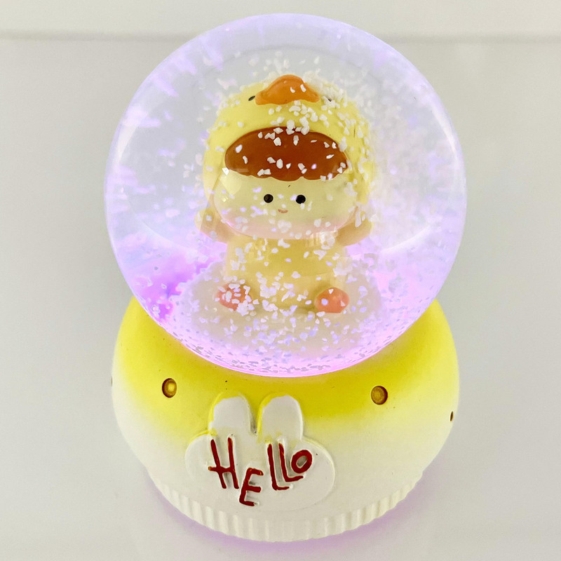 گوی مدل چراغدار HELLO طرح baby جوجه کد B1623.11.S300