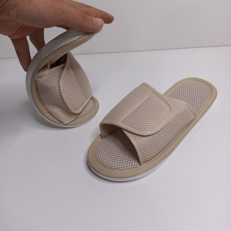 دمپایی حوله ای نیکتا مدل رویه چسبی 32-10000 کد 1604-CR