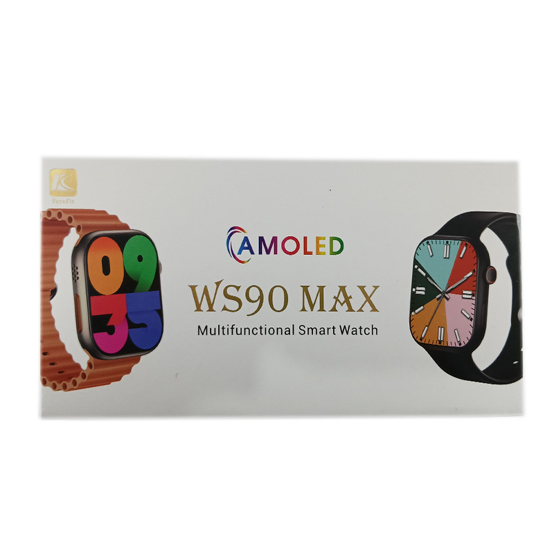 ساعت هوشمند مدل WS90 MAX با قابلیت کنترل سطح اکسیژن خون بند فلزی