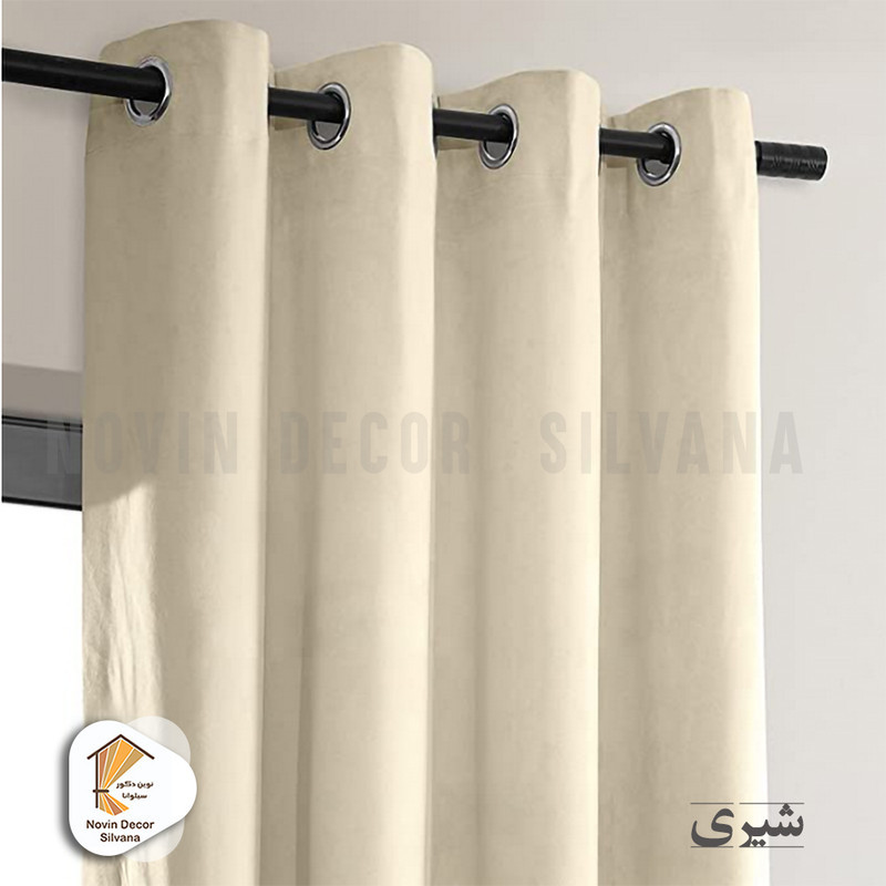 پرده نوین دکور سیلوانا مدل مخمل کالیفرنیا 180 سایز 180 × 140 سانتی متر