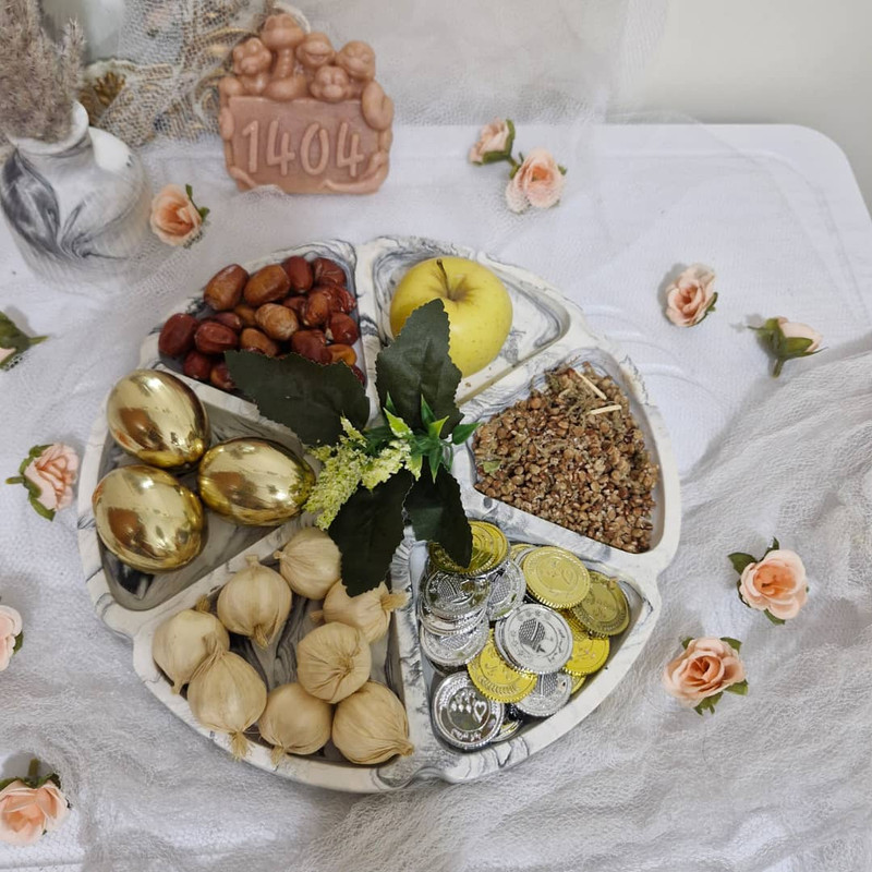 ست سه تکه هفت‌سین سنگی مدل دلدار