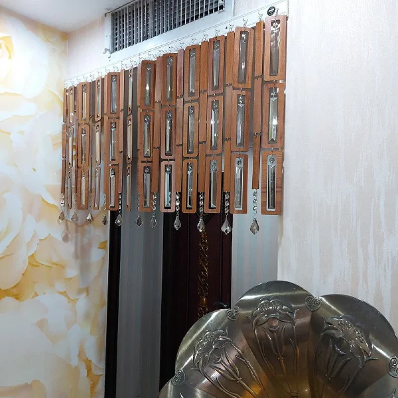 پرده آریا کریستال مدل چوبی سایز 100x100 سانتی متر