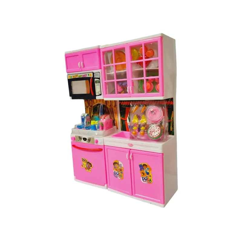 ست اسباب بازی آشپزخانه مدل اجاق گاز و کابینت دورا