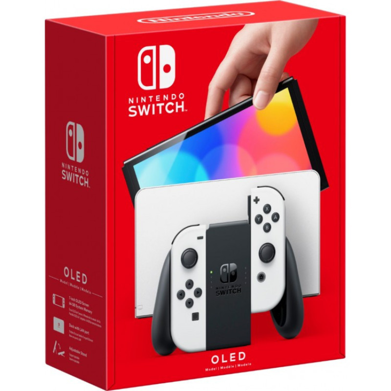 کنسول بازی هیبریدی نینتندو مدل Switch - OLED White ظرفیت 64 گیگابایت