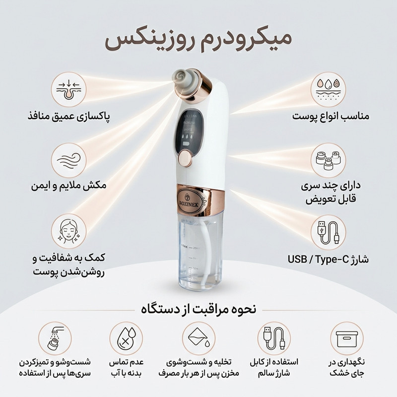 میکرودرم روزینکس مدل بخوردار