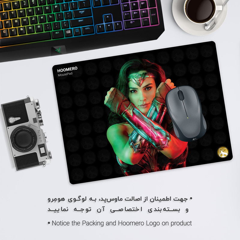 ماوس پد هومرو مدل A3720 طرح Wonder Woman