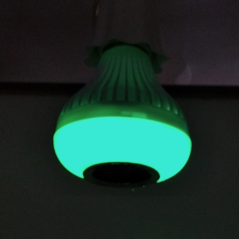 لامپ هوشمند و اسپیکر بلوتوثی مدل led music blub کد HB-61