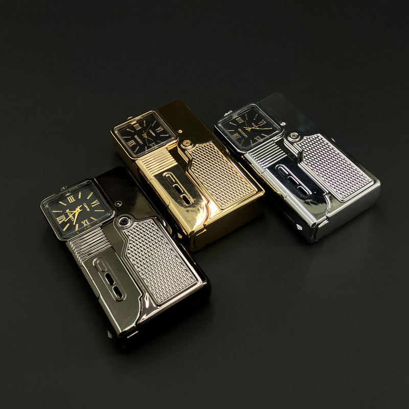 فندک گازی مدل ساعتی طرح تاشو کد DKD-2110