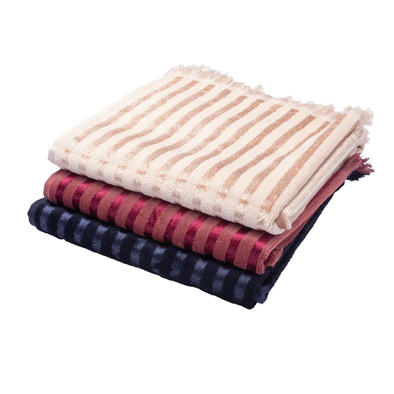 حوله دستی تاچ مدل ویسکون استرایپ سایز 80x40 سانتی متر