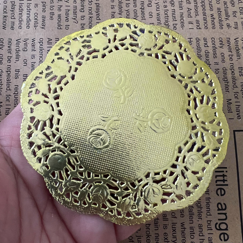 کاغذ شیرینی پزی مدل گیپور کد GOLD مجموعه 50 عددی
