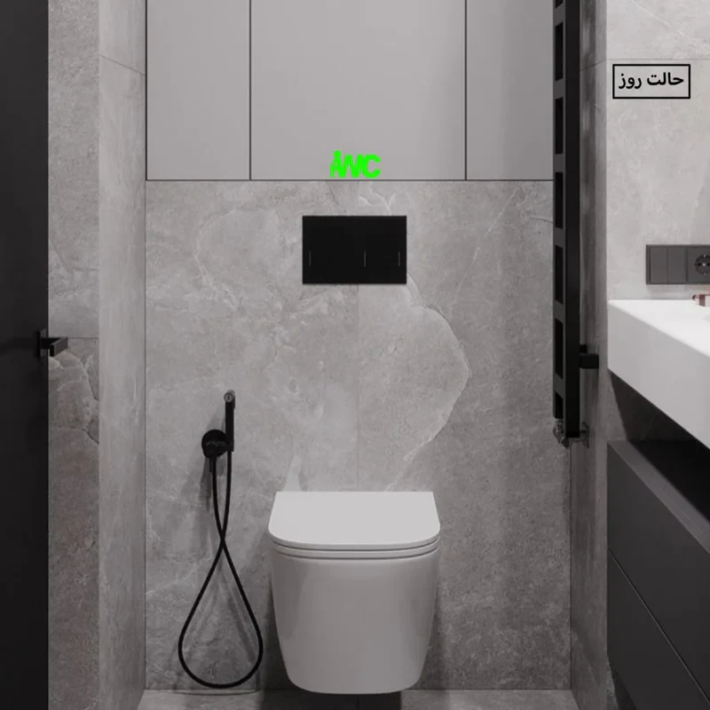 استیکر کلید و پریز مدل شبنما طرح WC