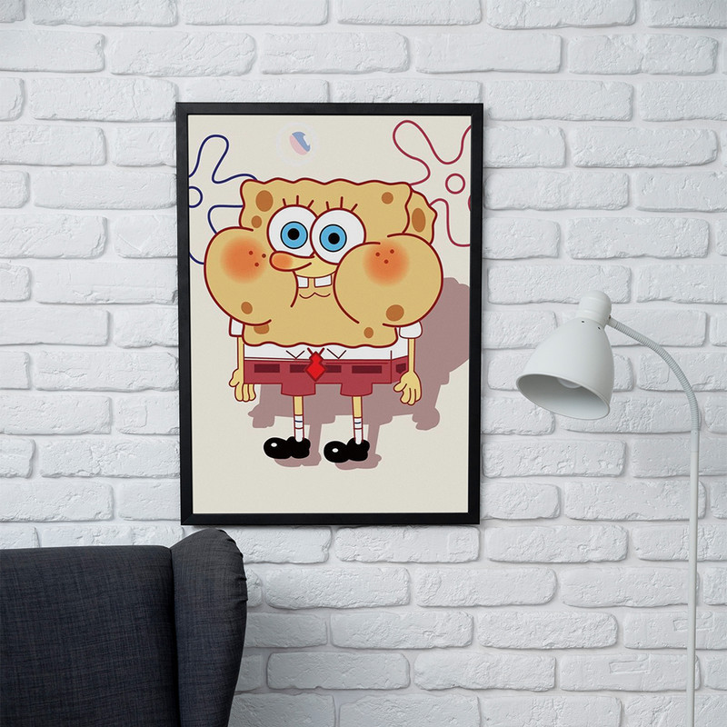 تابلو مدل دیواری طرح انیمیشن باب اسفنجی SpongeBob کد FD269