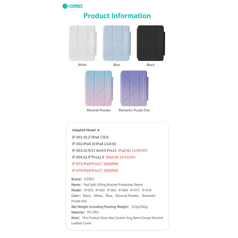 کیف کلاسوری کوتتسی مدل IP-002 مناسب برای تبلت اپل 11 اینچ ipad10  ipad11 A(16)