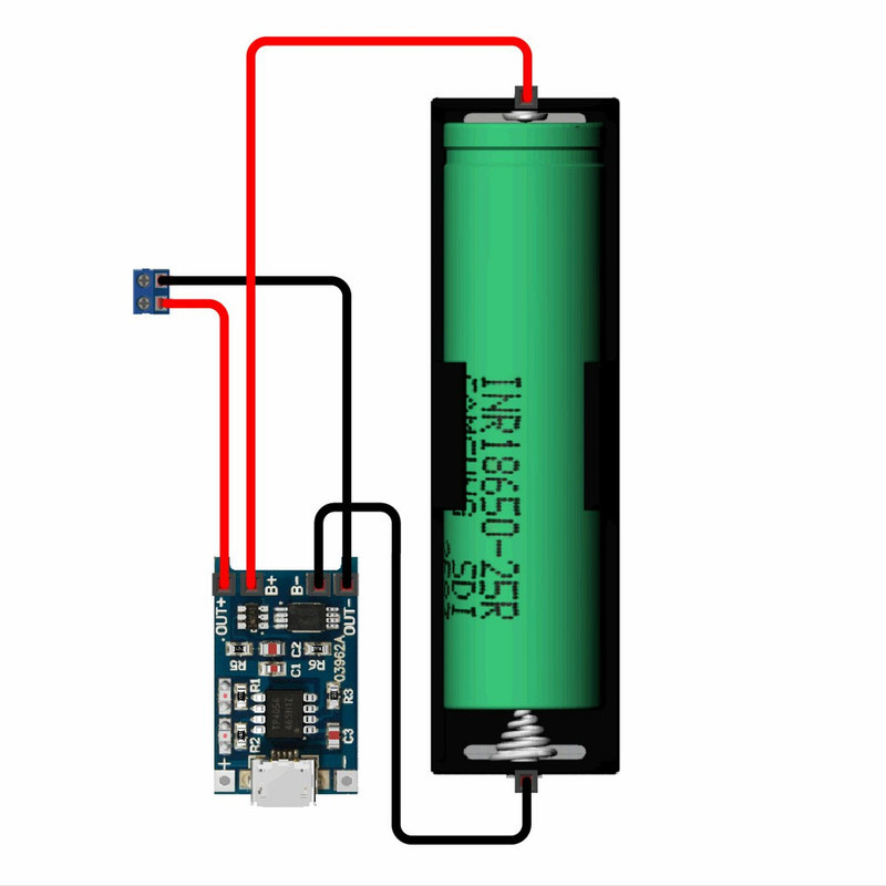 ماژول شارژر باتری  مدل TP- 4056 Micro USB بسته 3 عددی