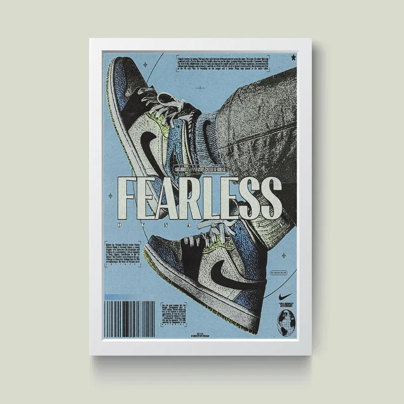 تابلو مدل جردن Fearless کد m2442-w