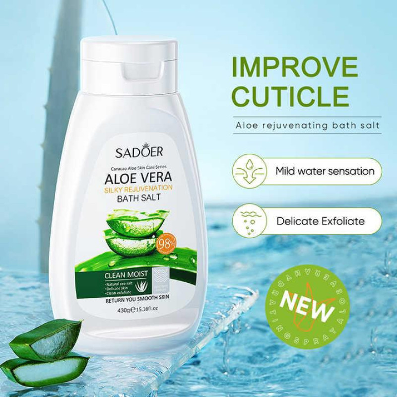 ژل اسکراب لایه بردار پوست سادور مدل ALOE VERA وزن 430 گرم