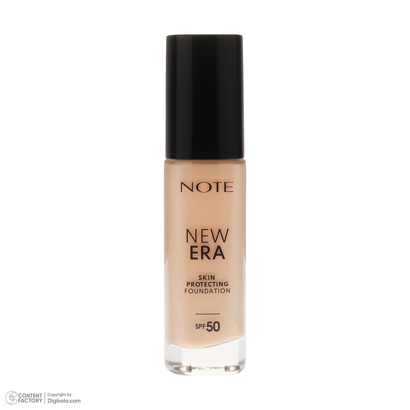 کرم پودر مایع SPF 50 نوت مدل NEW ERA شماره 140 مناسب برای انواع پوست حجم 30 میلی‌لیتر