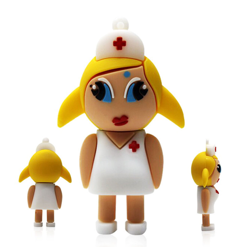 فلش مموری طرح دختر پرستار مدل UL-Nurse ظرفیت 128 گیگابایت