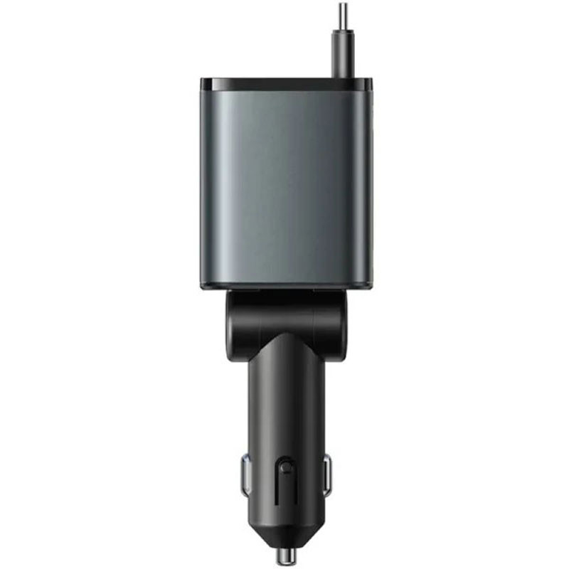 شارژر فندکی 45 وات گرین لاین مدل Retractable GL-CC22 به همراه کابل USB-C