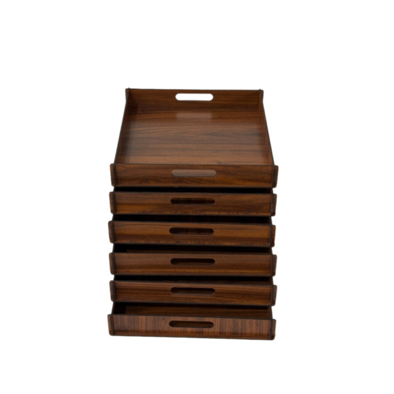 سینی دسته دار طرح ساده کد CF07 سایز 35×35 سانتی متر