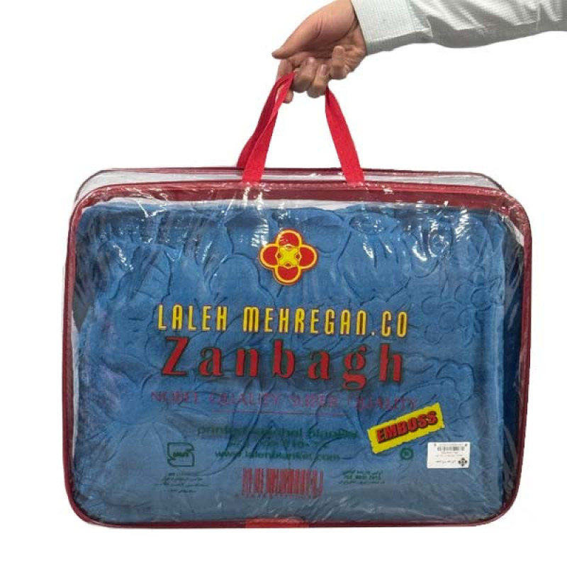 پتو 1 نفر نساجی لاله مهرگان مدل  الوان طرح گُل سایز 210x160x2 سانتی‌متر