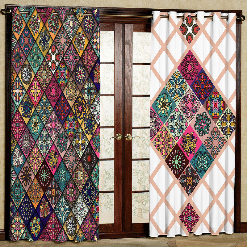 پرده مدل مخمل پانچی کد 1293aT2 سایز 200x140 سانتی متر