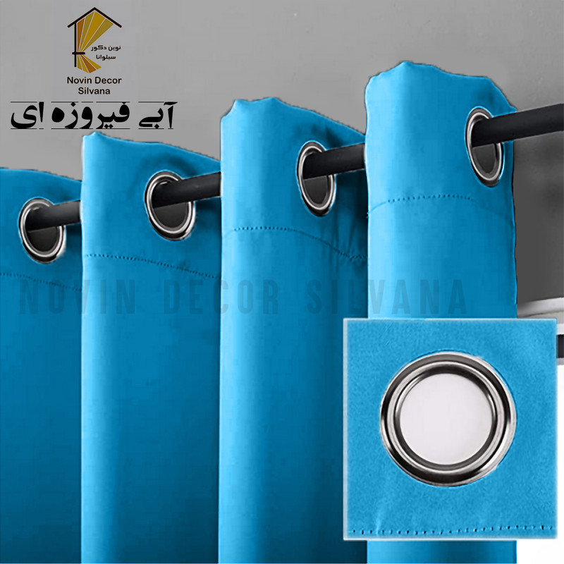پرده پانچ نوین دکور سیلوانا مدل کتان سایز 200 × 280 سانتی‌متر