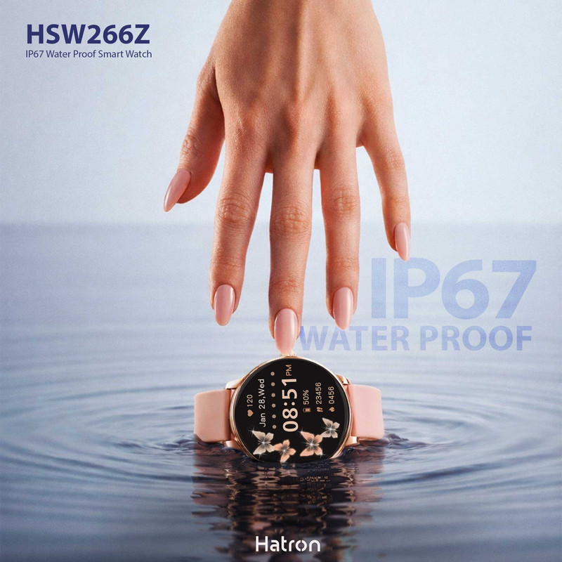 ساعت هوشمند 1.38 اینچی هترون مدل HSW266Z با بند سیلیکونی