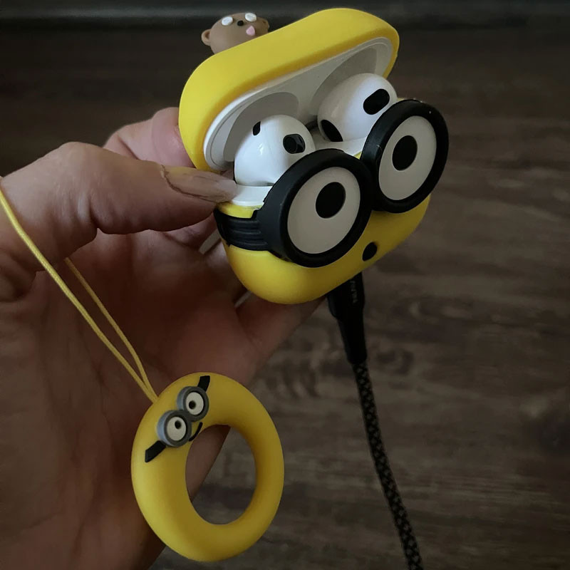 کاور مسیر طرح Mini Minion مناسب برای کیس اپل ایرپاد 4  4ANC