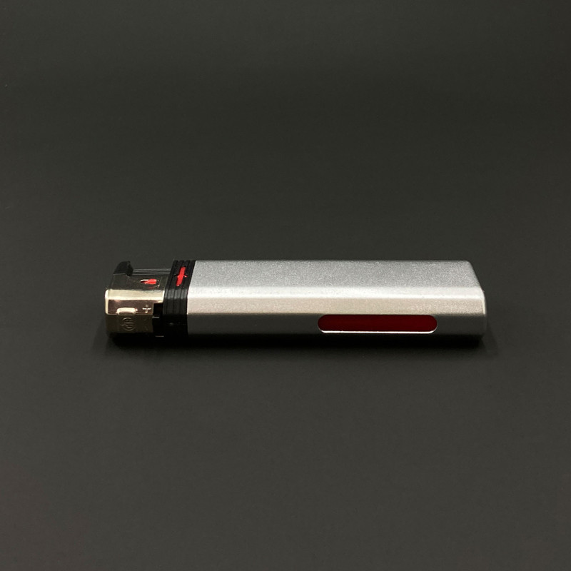 فندک مدل دکمه ای سیلور کد DKD-1720