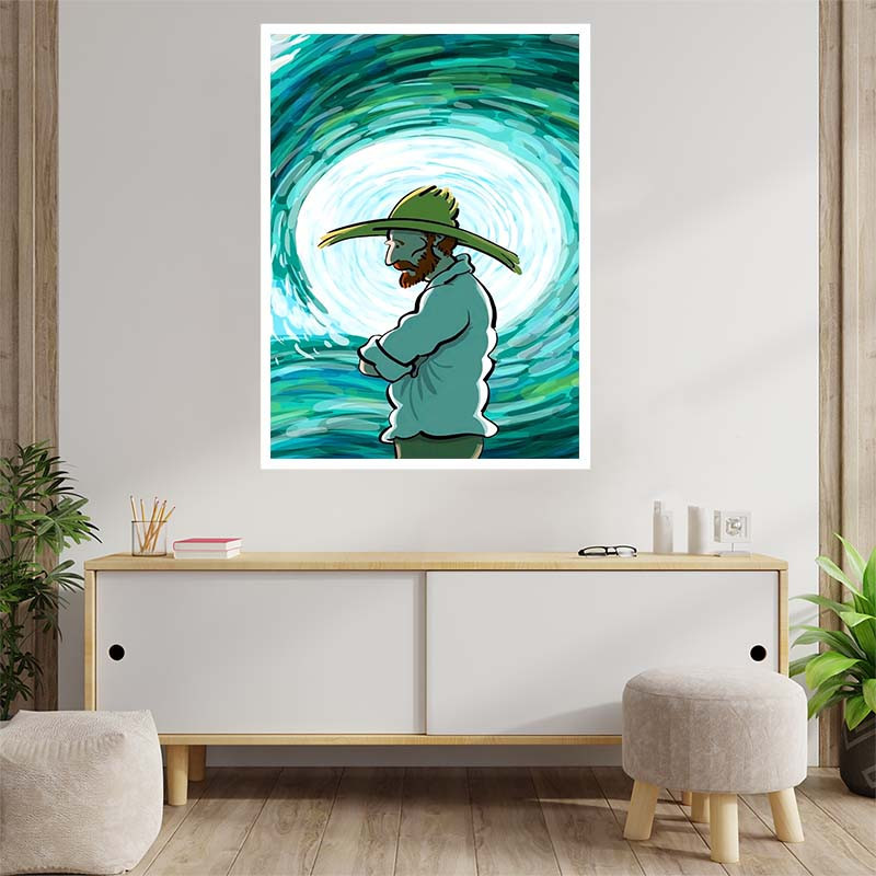 پوستر کارنيکا طرح فانتزی ون‌گوگ Van Gogh Fantasy کد 75480 مجموعه 8 عددی