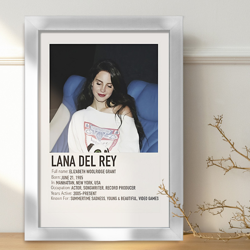 تابلو خندالو طرح لانا دل ری (Lana Del Rey) کد F13154