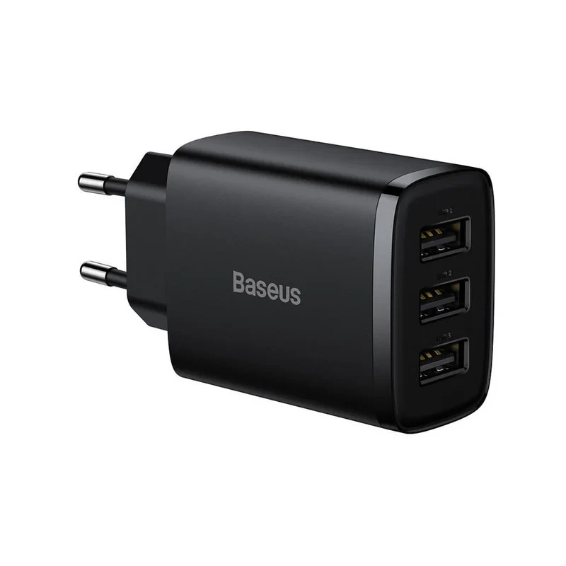 شارژر دیواری باسئوس مدل Compact Charger 3port