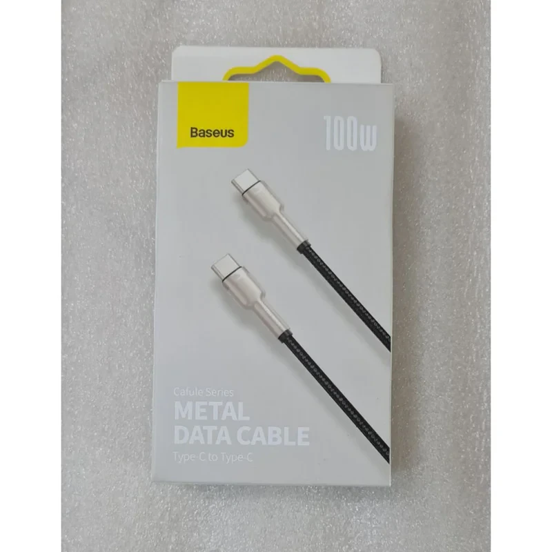 کابل تبدیل USB-C باسئوس مدل Metal Series 100W طول 2 متر