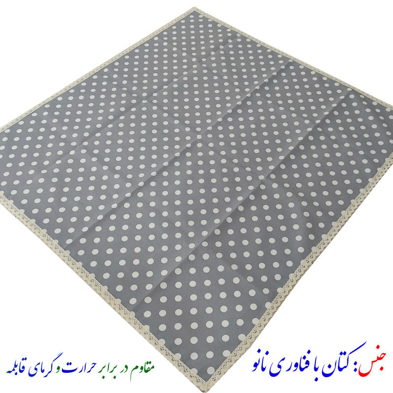 سفره 4 نفره نساجی دُر هنر یزد مدل توپی 2 cotton-tu سایز 90×90 سانتی متر