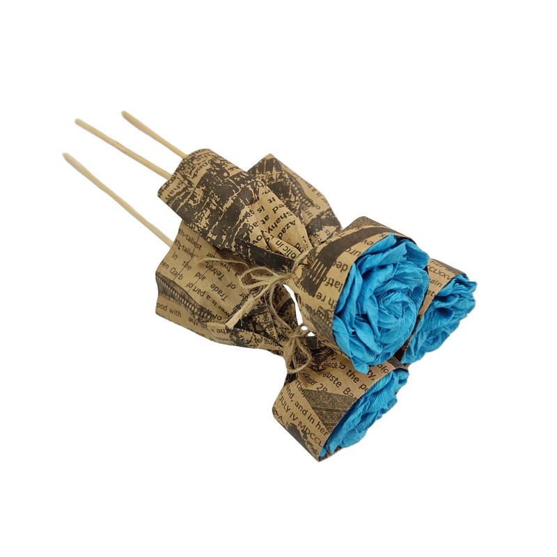 دسته گل مصنوعی مدل هدیه کد I24V مجموعه 3 عددی
