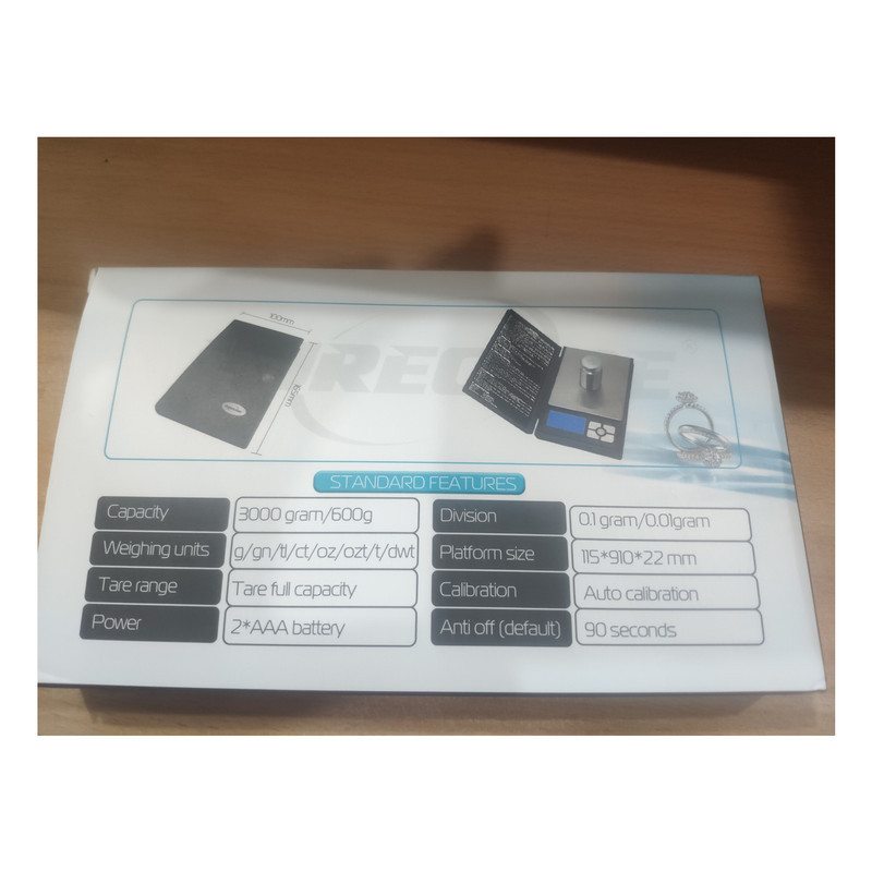 ترازوی نوت بوکی 600گرمی مدل EC-P10
