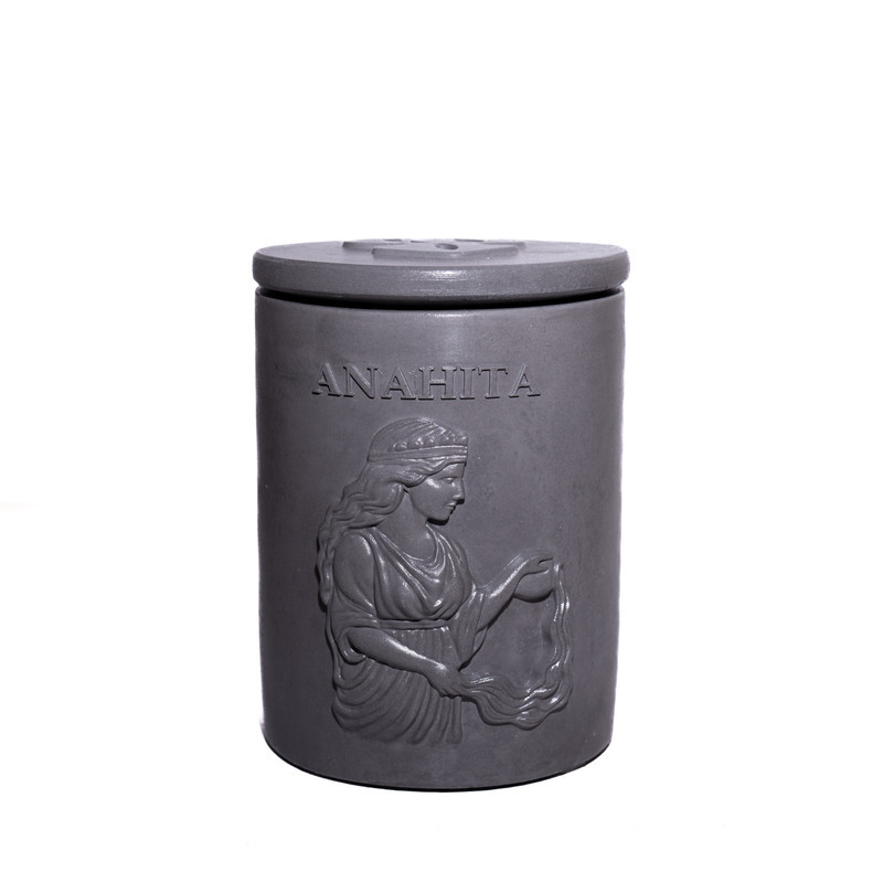 شمع استوانه‌ای معطر مدل آناهیتا با رایحه یاس زمان اتمام 55 ساعت