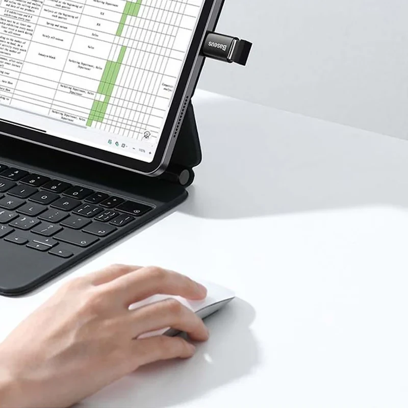 مبدل USB-C به USB-A باسئوس مدل Mini OTG Adaptor