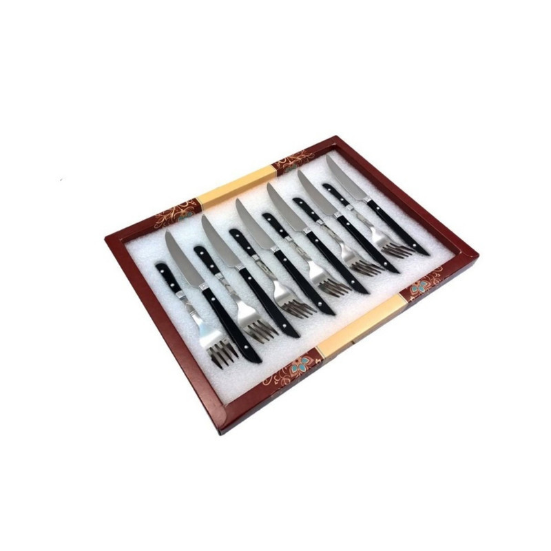 ست کارد و چنگال 12 پارچه اصیل زنجان کد 01