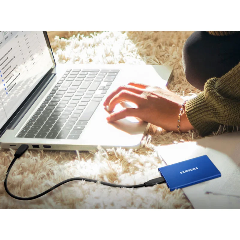 اس اس دی اکسترنال سامسونگ مدل T7 ظرفیت 1 ترابایت رابط USB 3.2 Gen2
